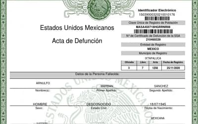 Representación para Sacar Acta de Defunción en México